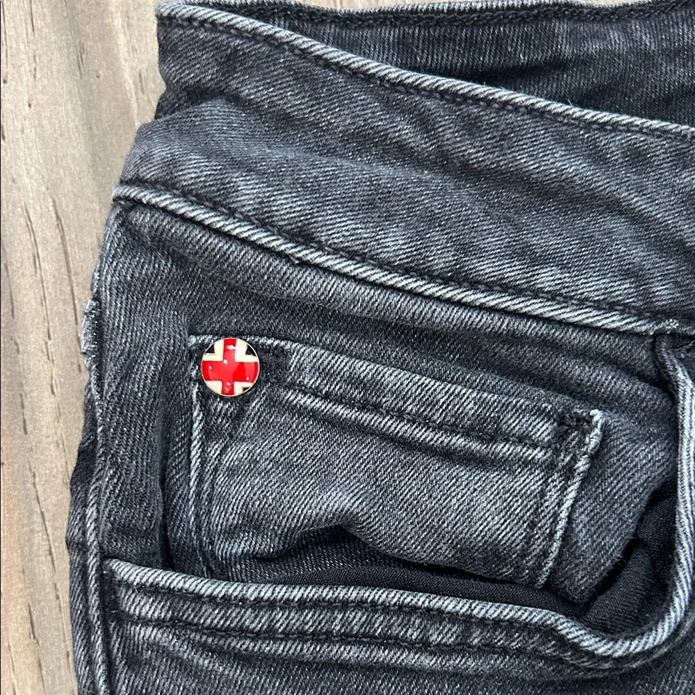 Hudson Jeans Black Flare Women's Denim - Picture 3 of 8